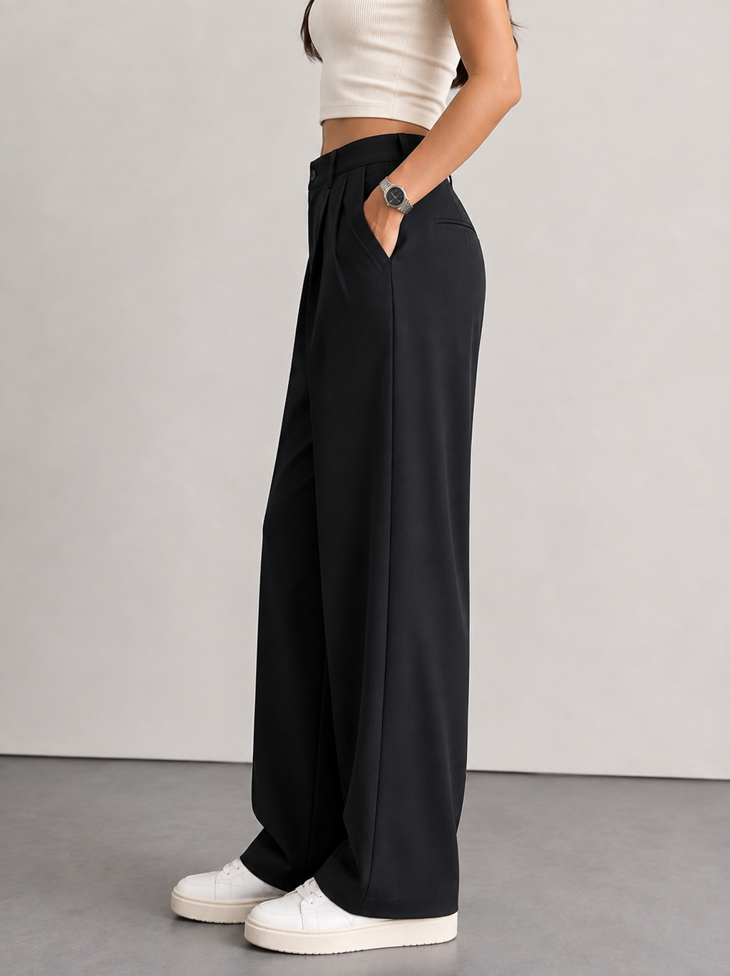 Women’s Black Korean Pants