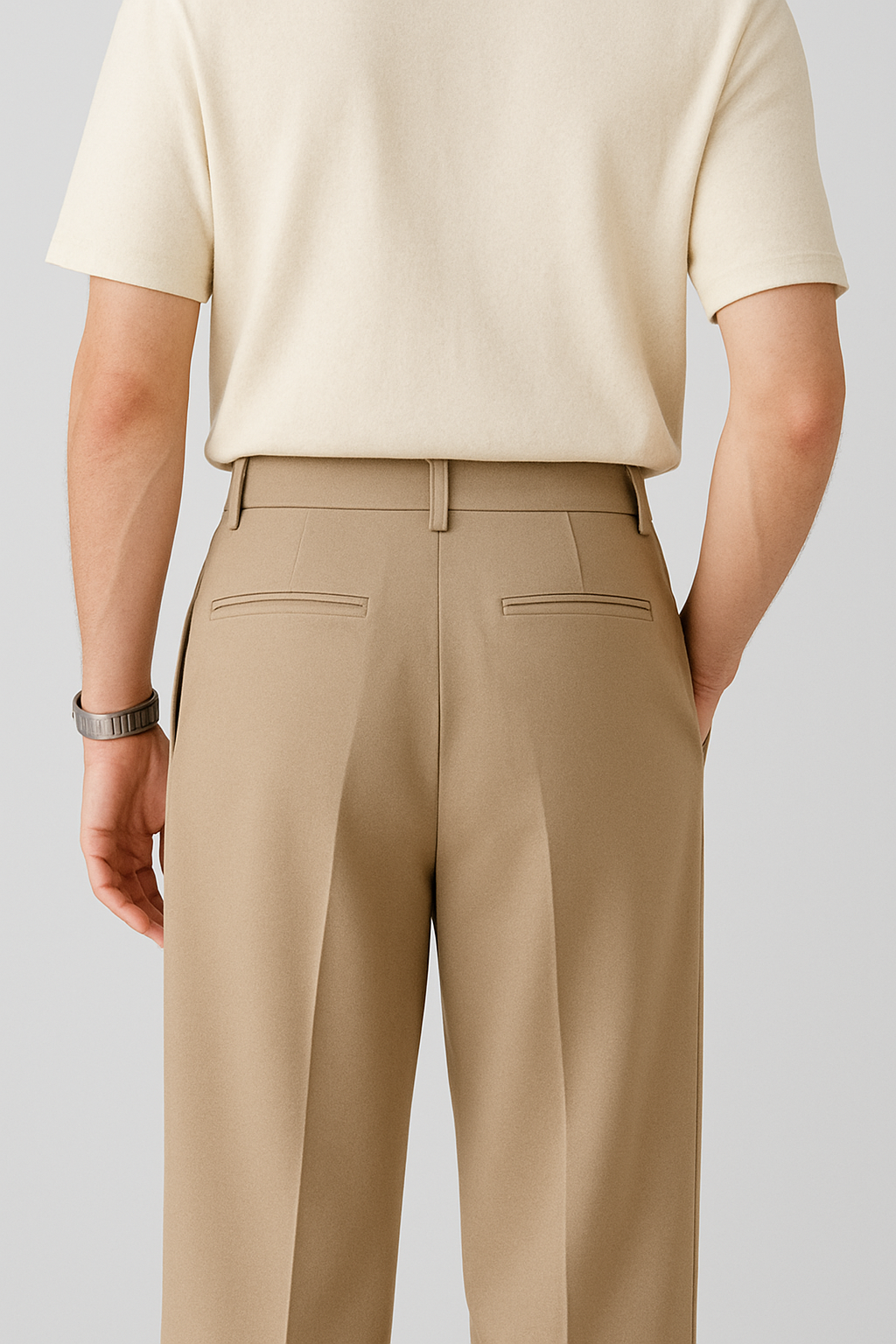 Beige Korean Pants