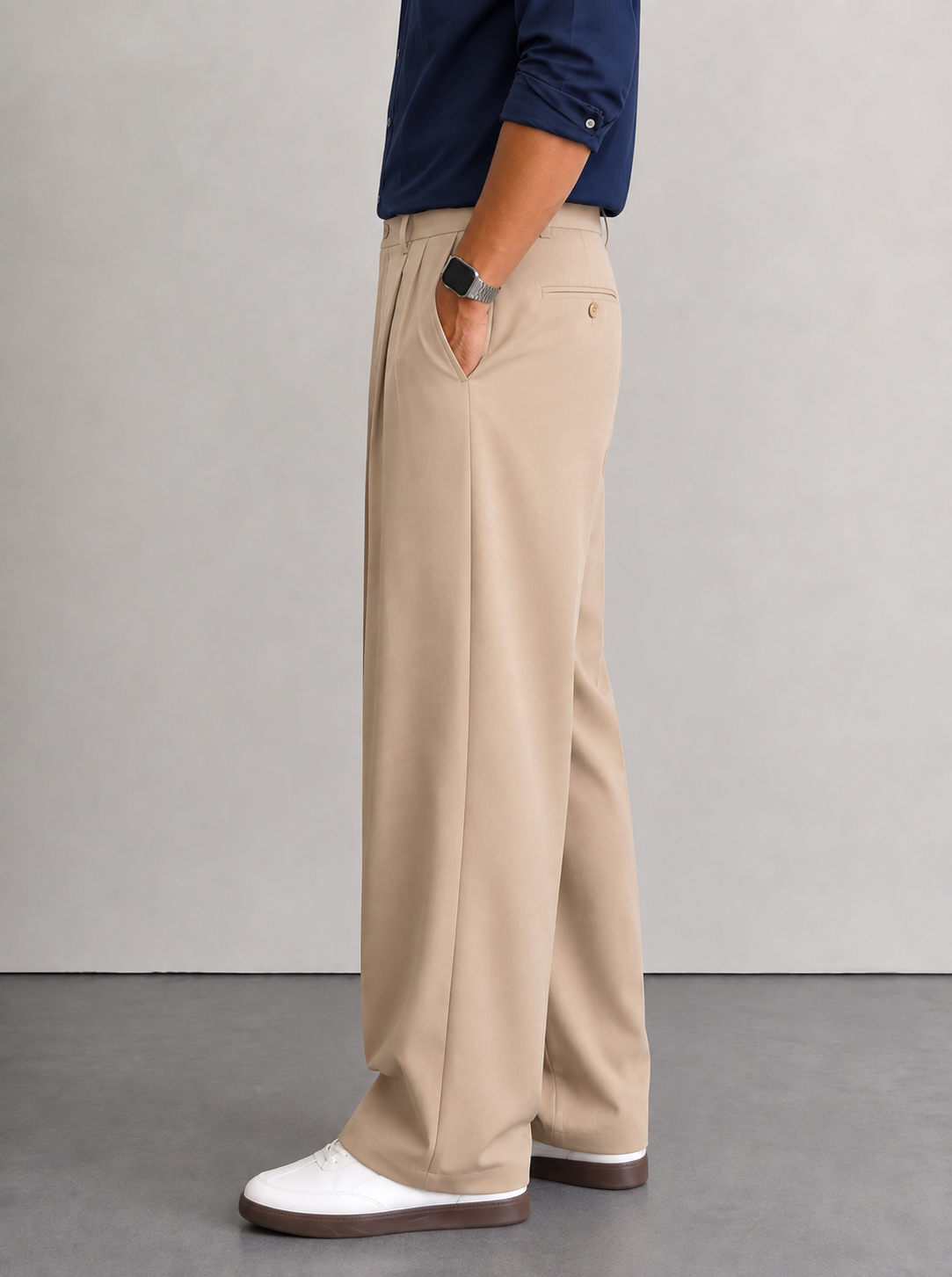 Beige Korean Pants