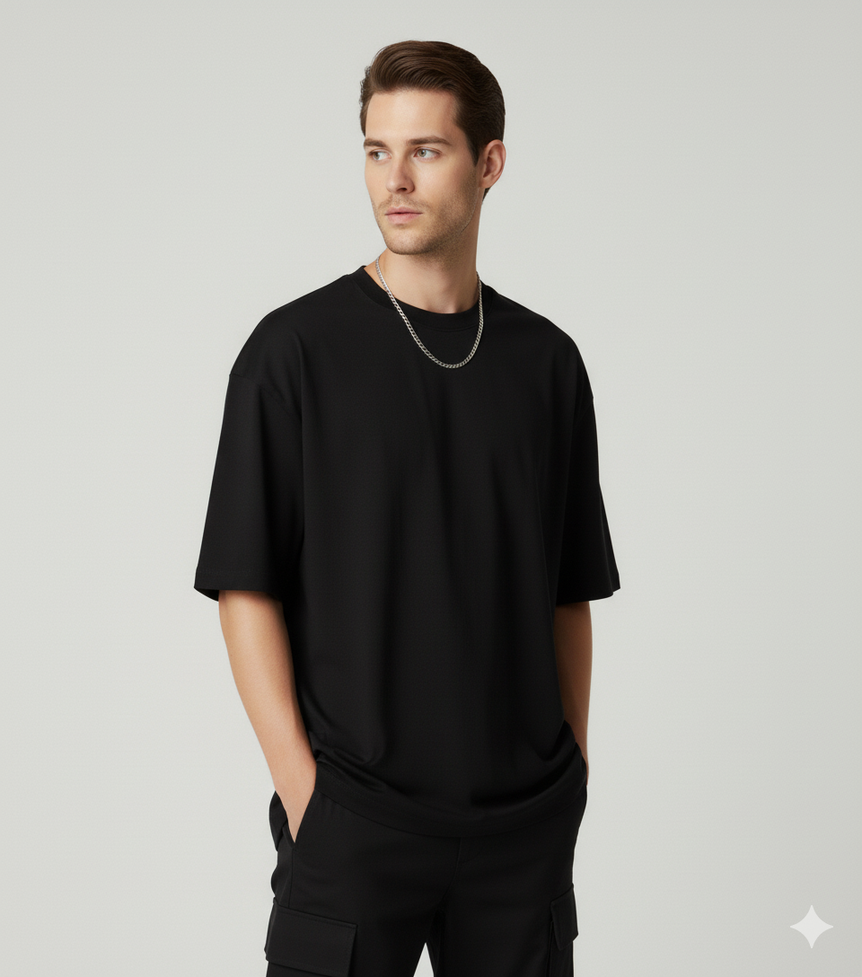 Black Oversized T-Shirt