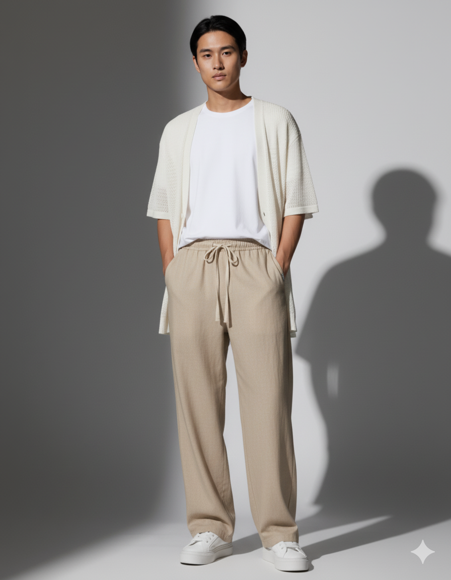 Mud brown Linen Pants