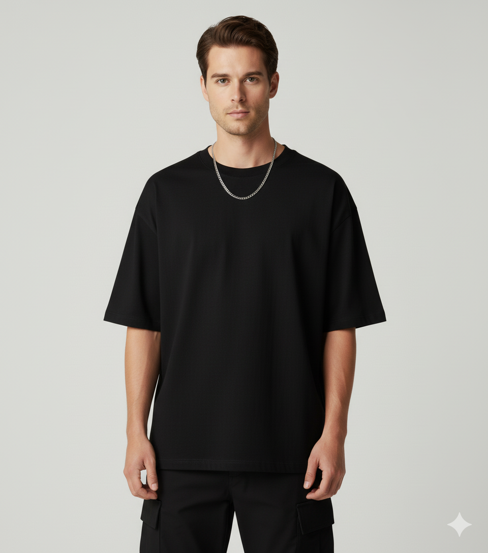 Black Oversized T-Shirt