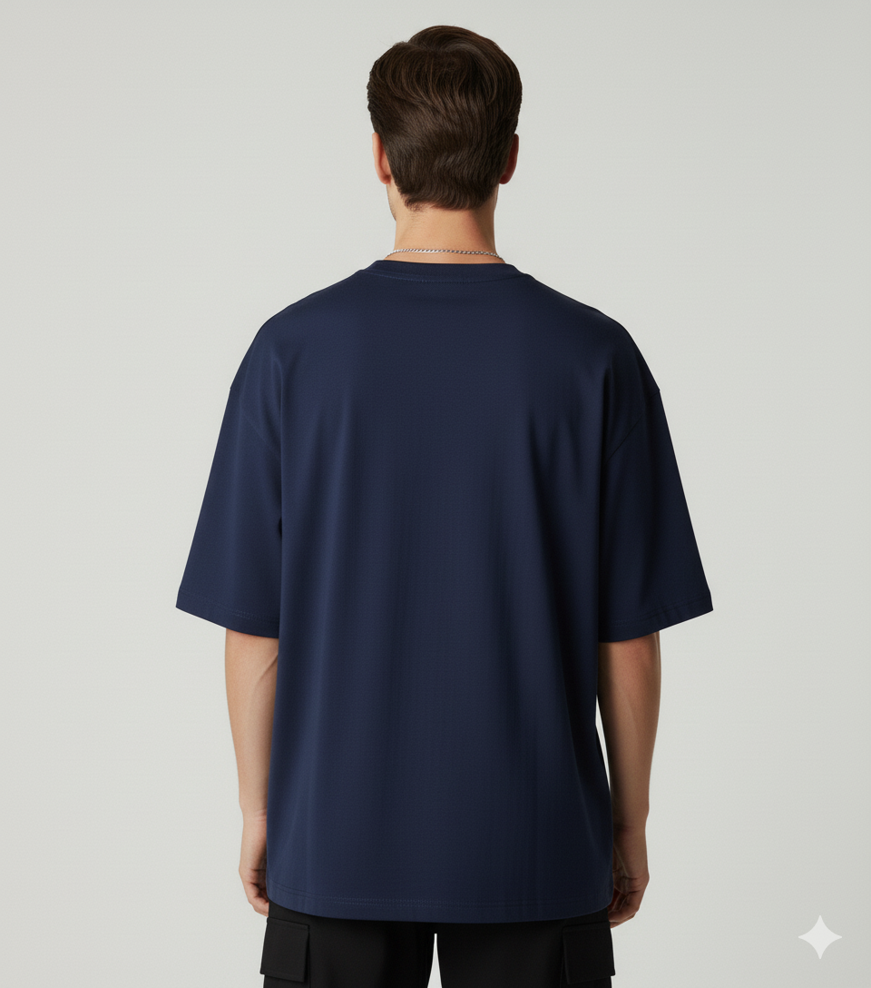 Navy Blue Oversized T-Shirt