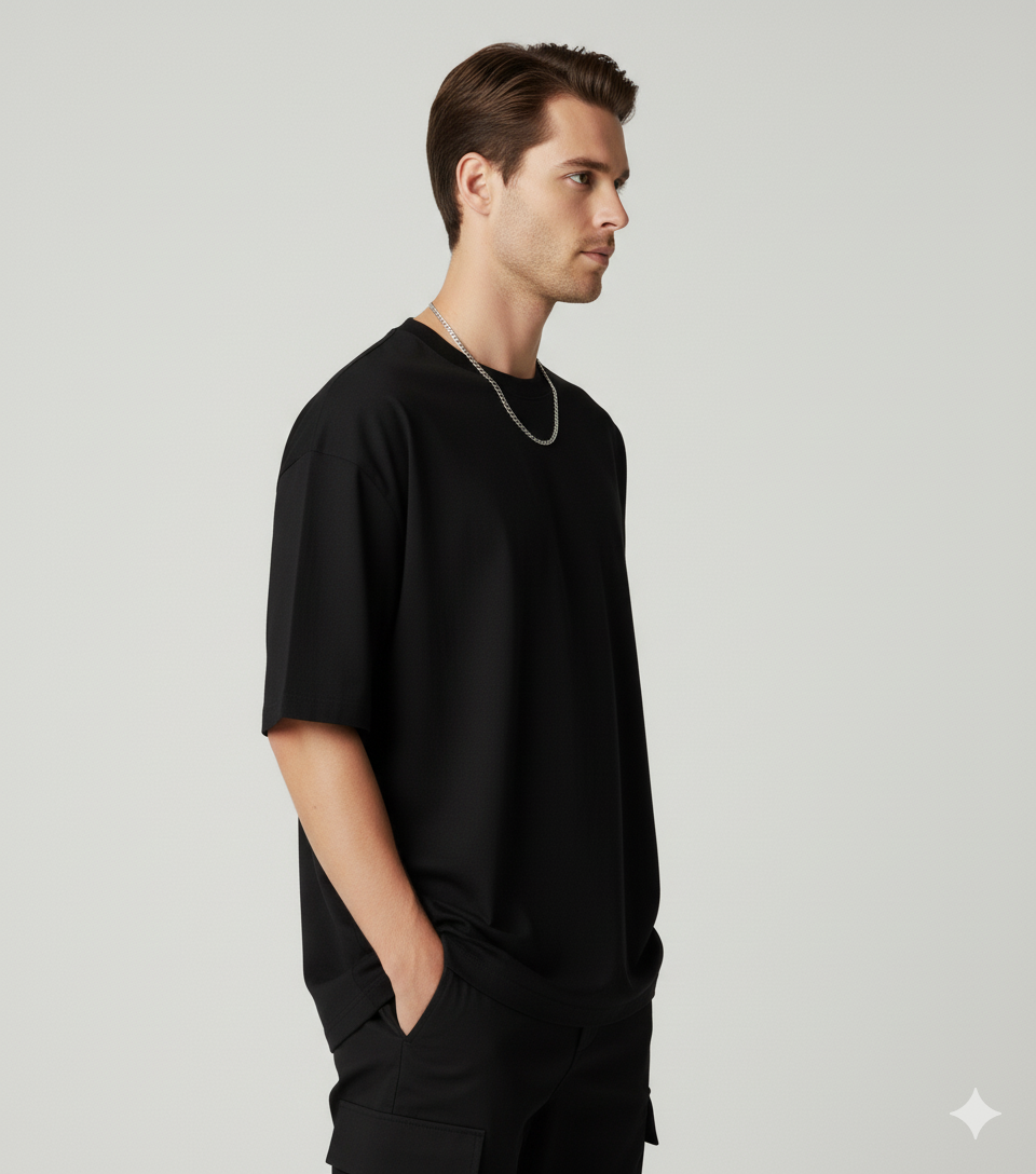 Black Oversized T-Shirt
