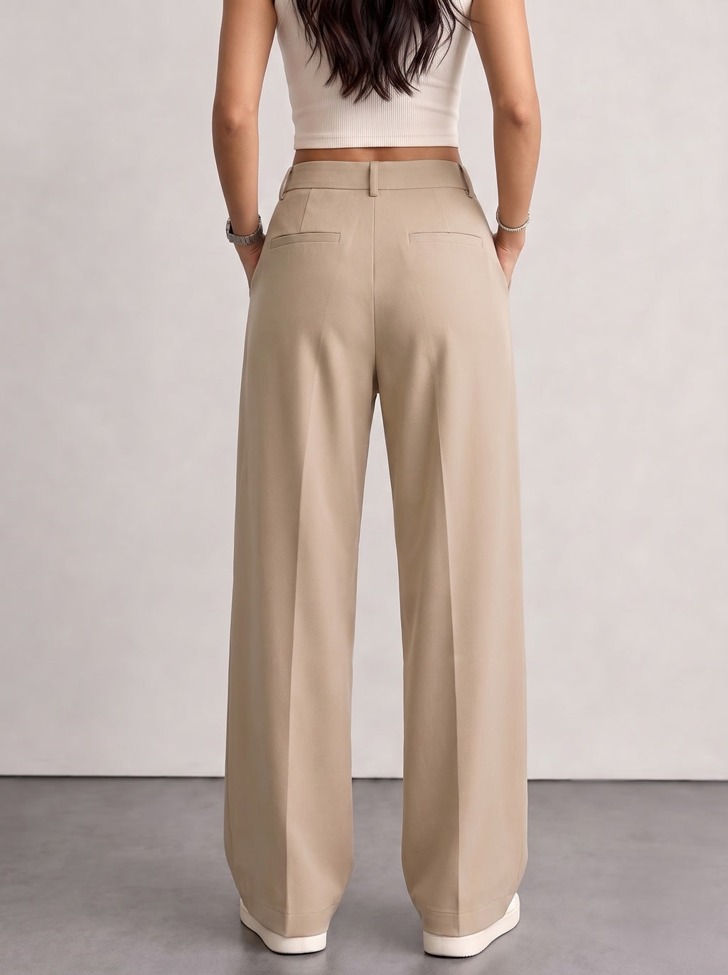 Women’s Beige Korean Pants