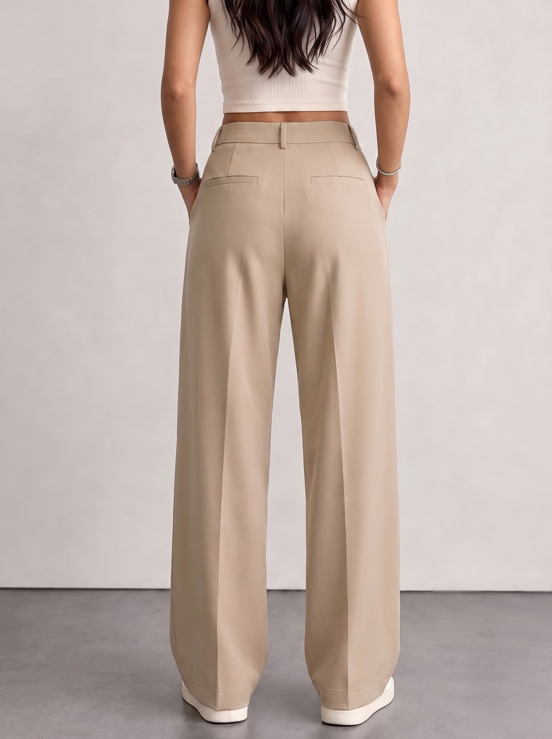 Women’s Beige Korean Pants