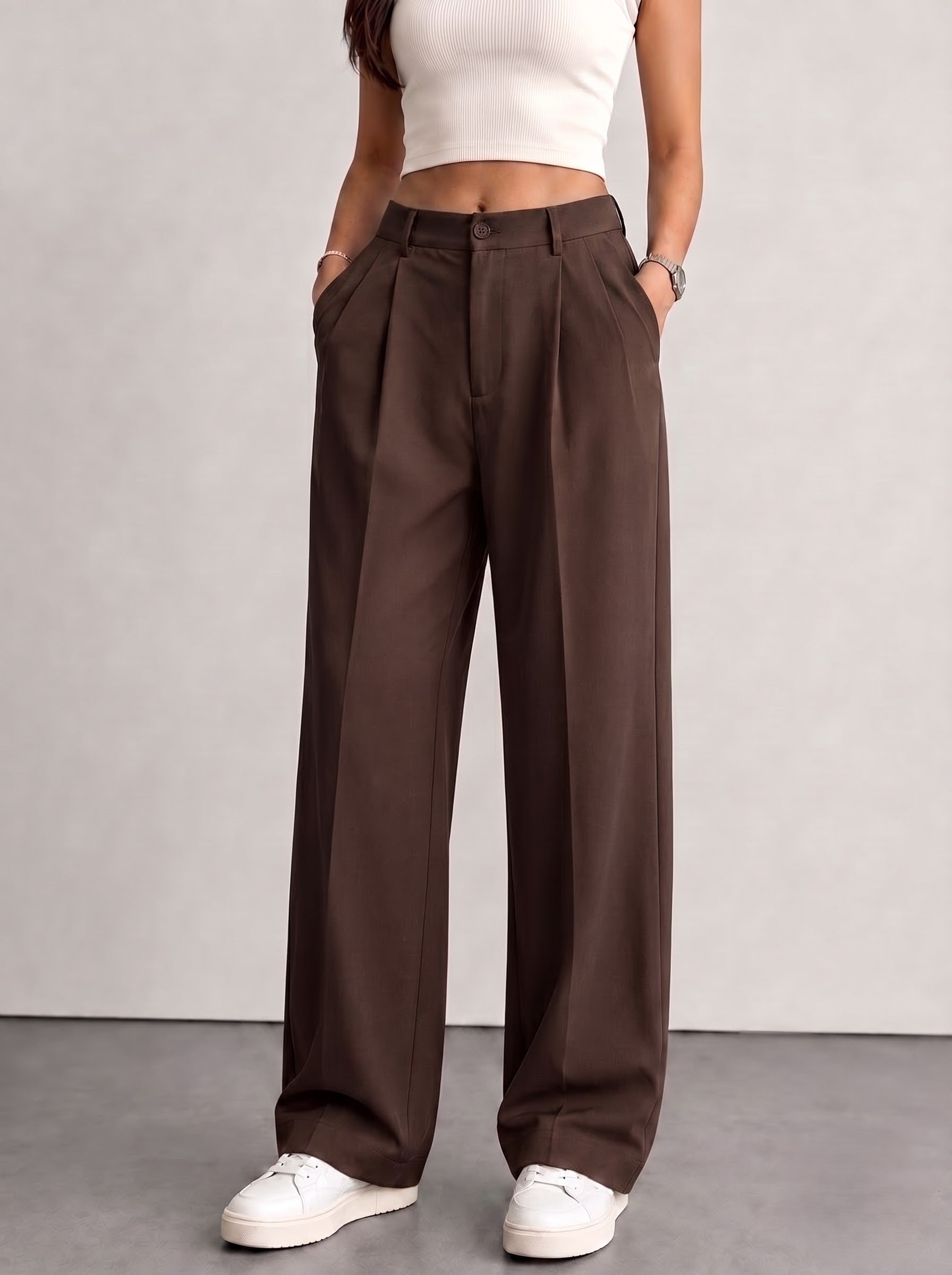 Women’s Brown Korean Pants