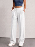 Women’s White Korean Pants