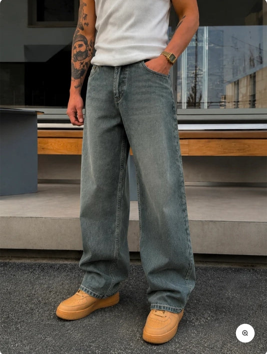 Dusty Blue Denim Pants