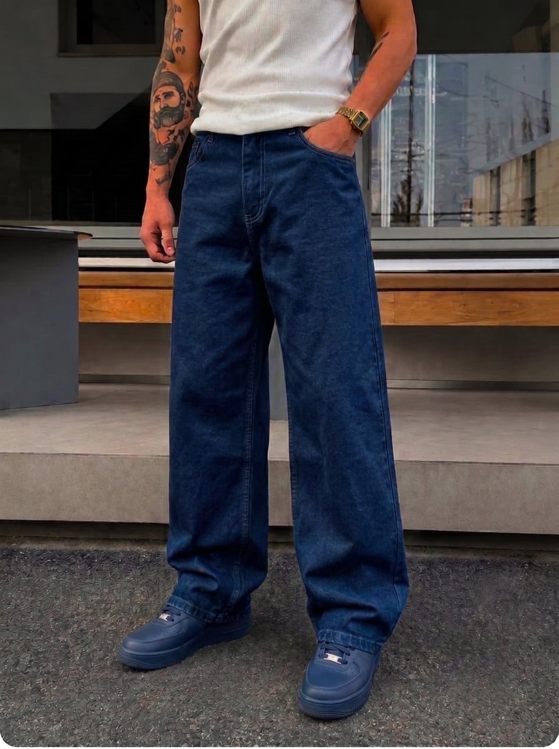Blue Denim Pants