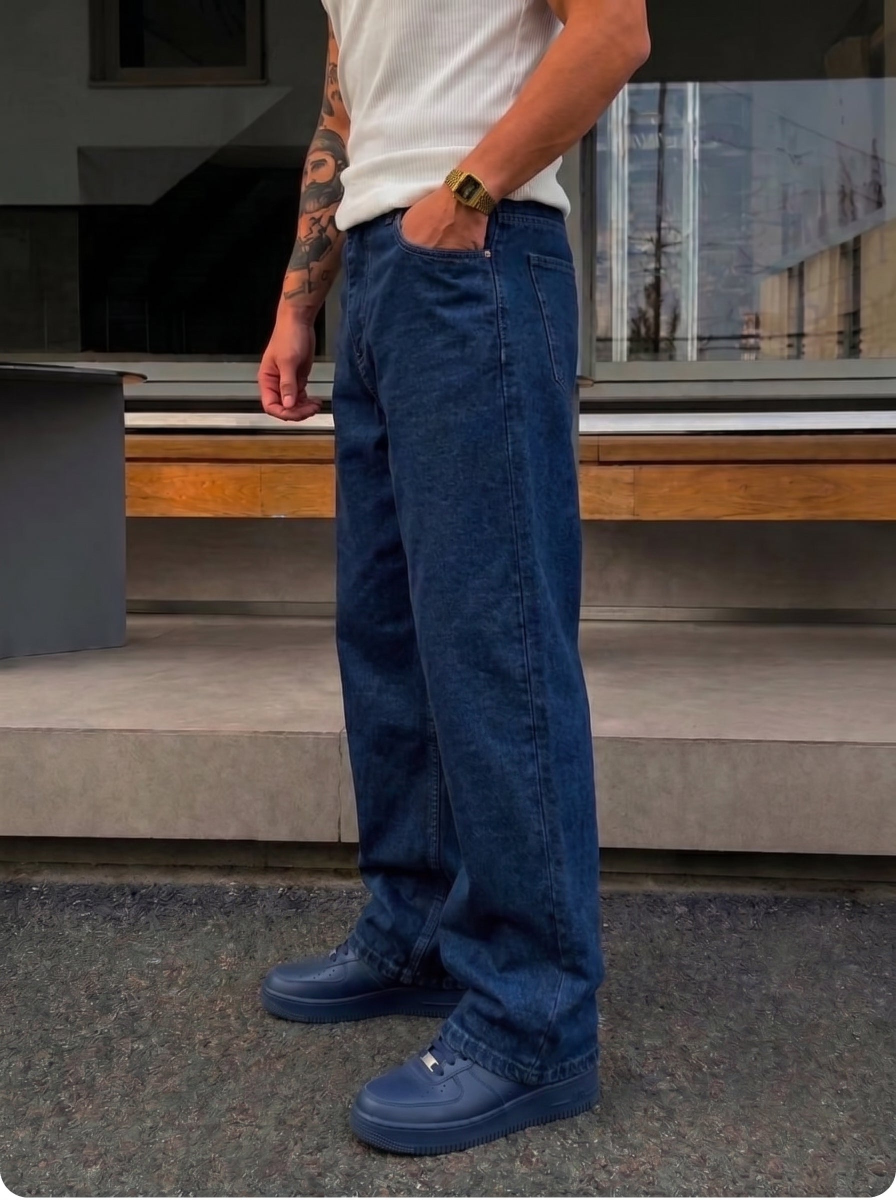Blue Denim Pants