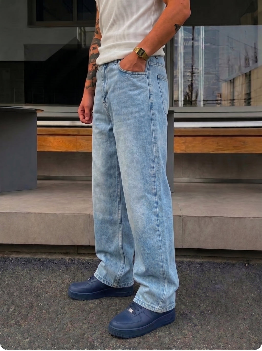 Light Blue Denim Pants