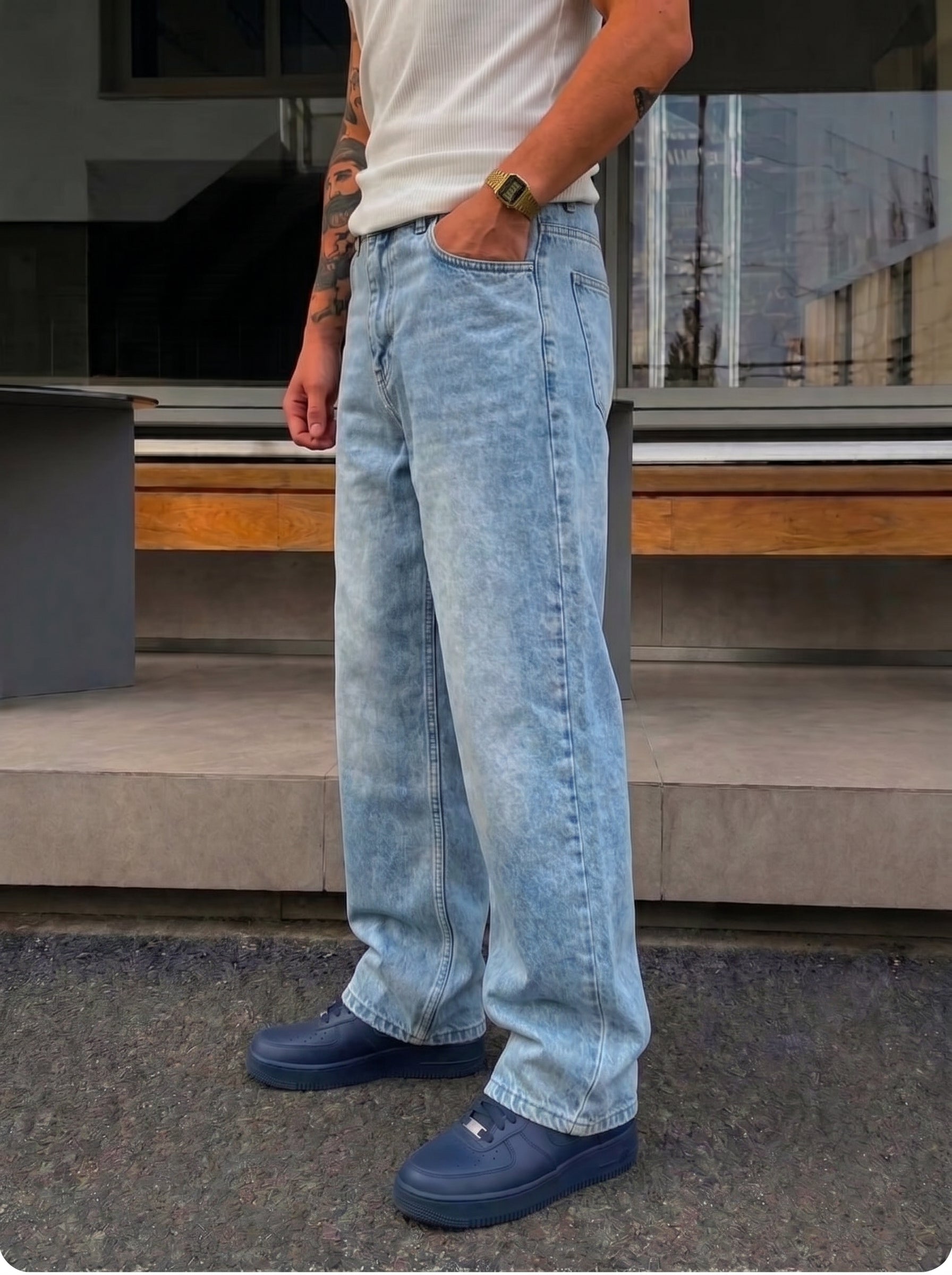 Light Blue Denim Pants
