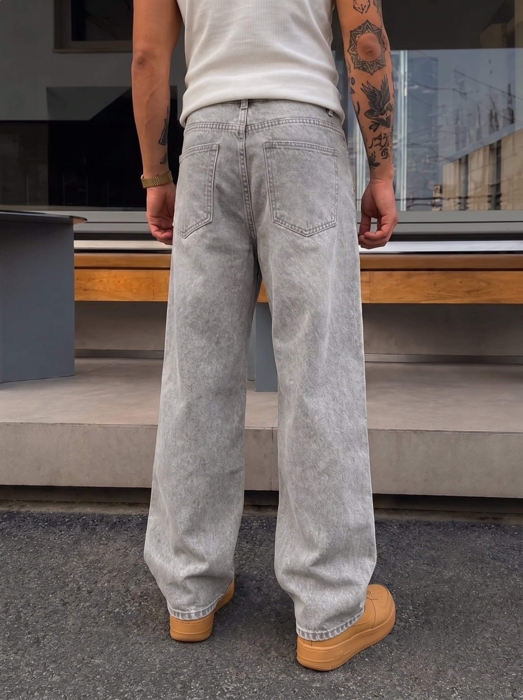 Light Grey Denim Pants