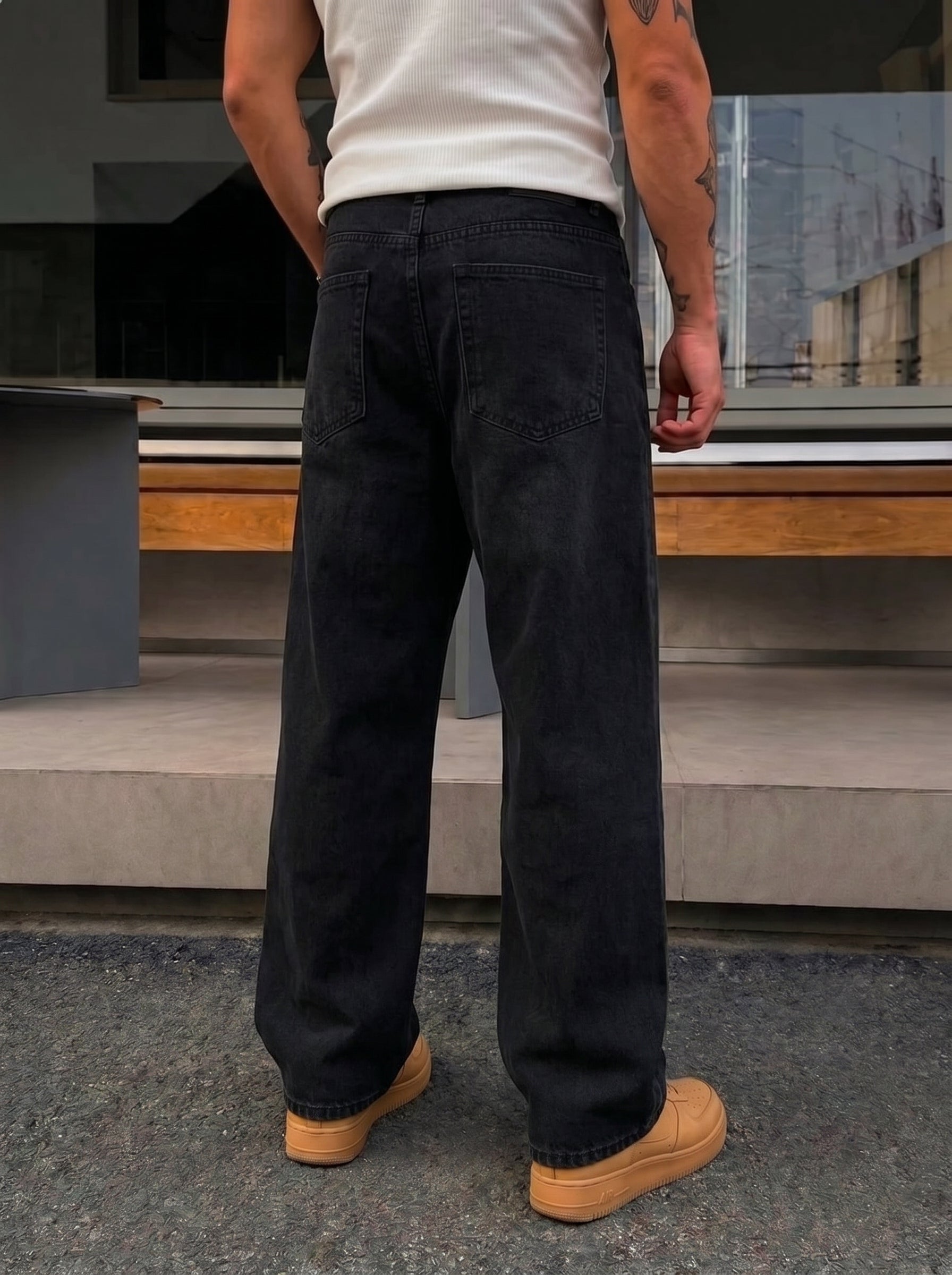 Black Denim Pants