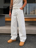 White Denim Pants