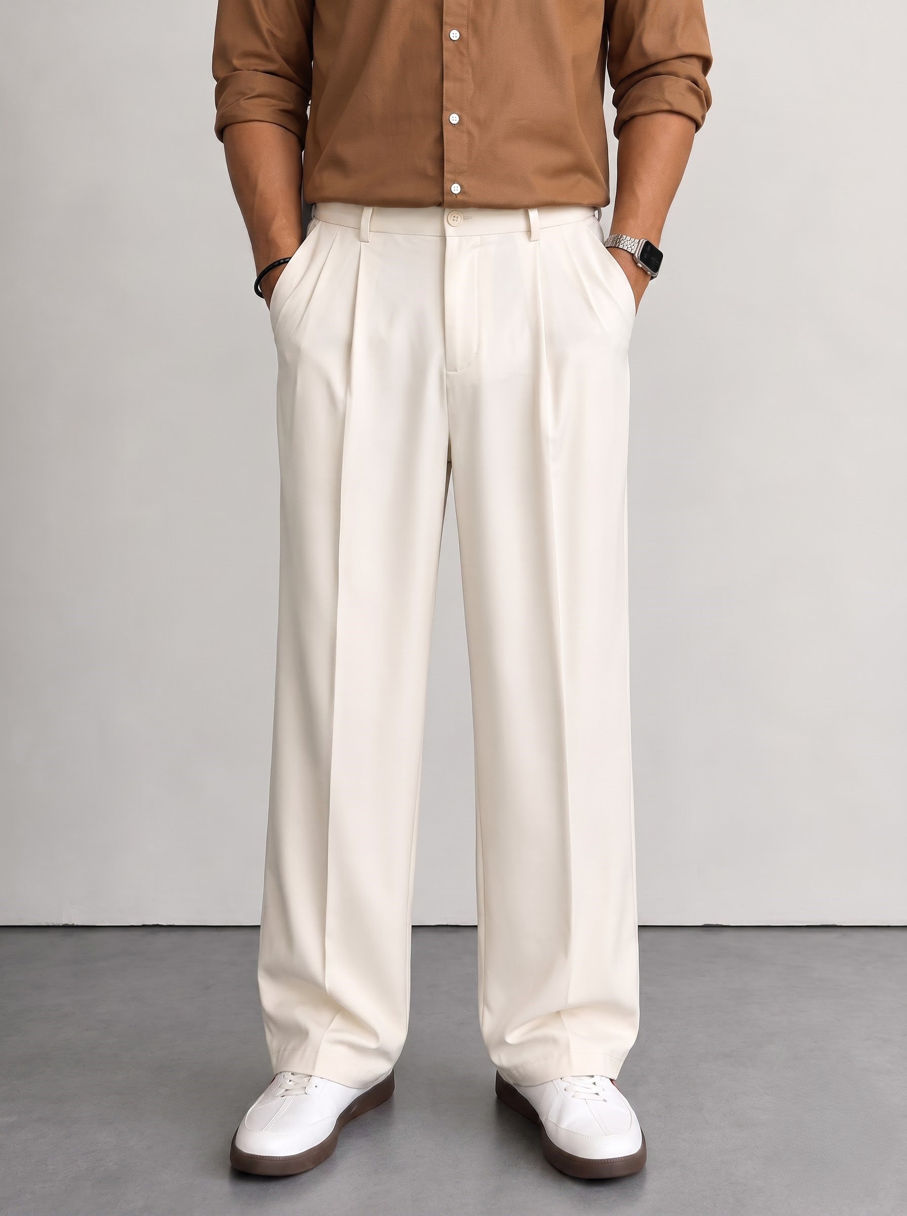 Off White Korean Pants
