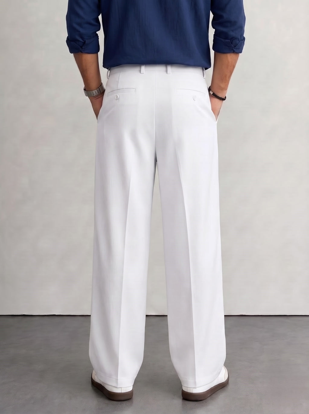 White Korean Pants