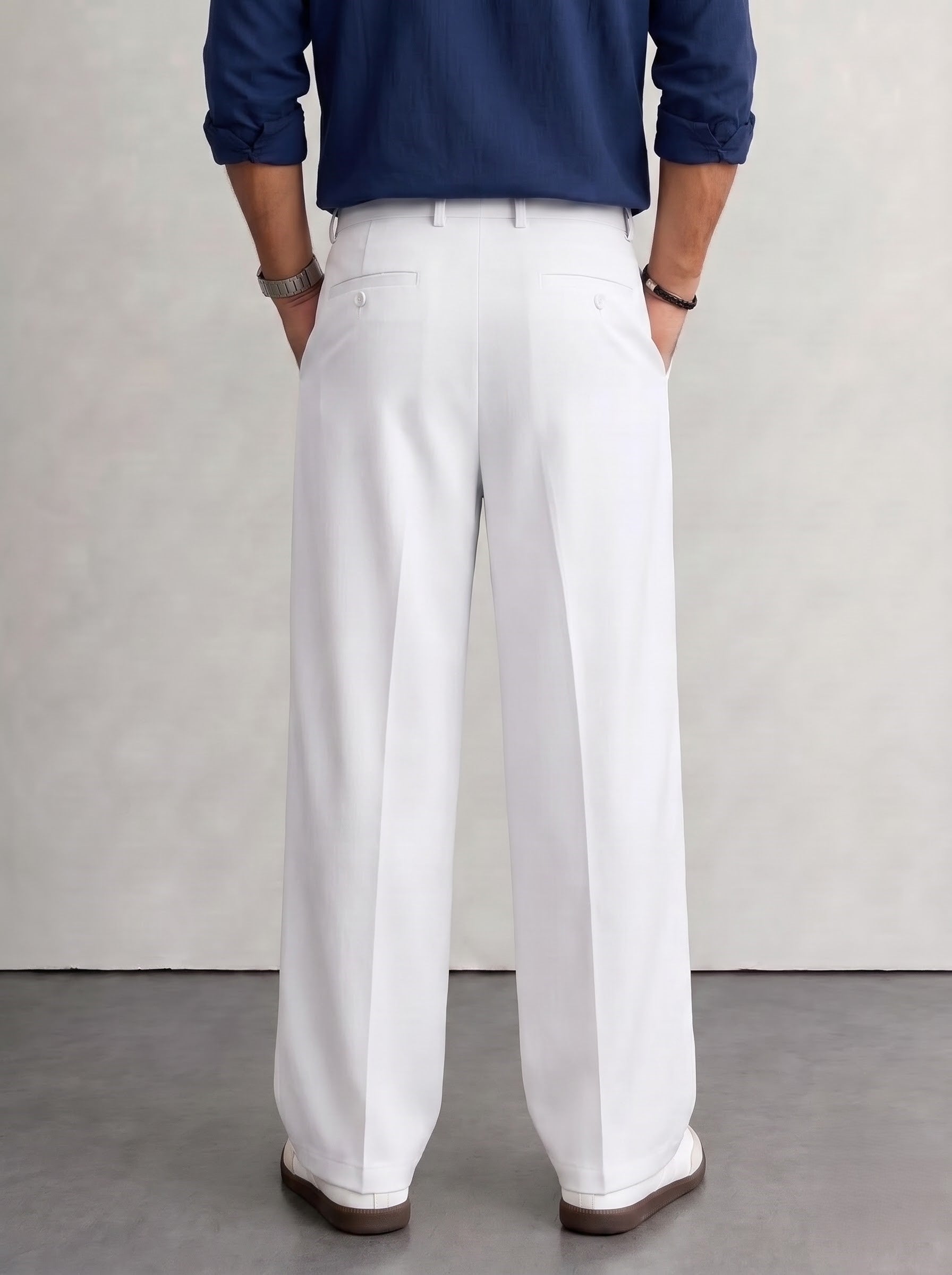 White Korean Pants