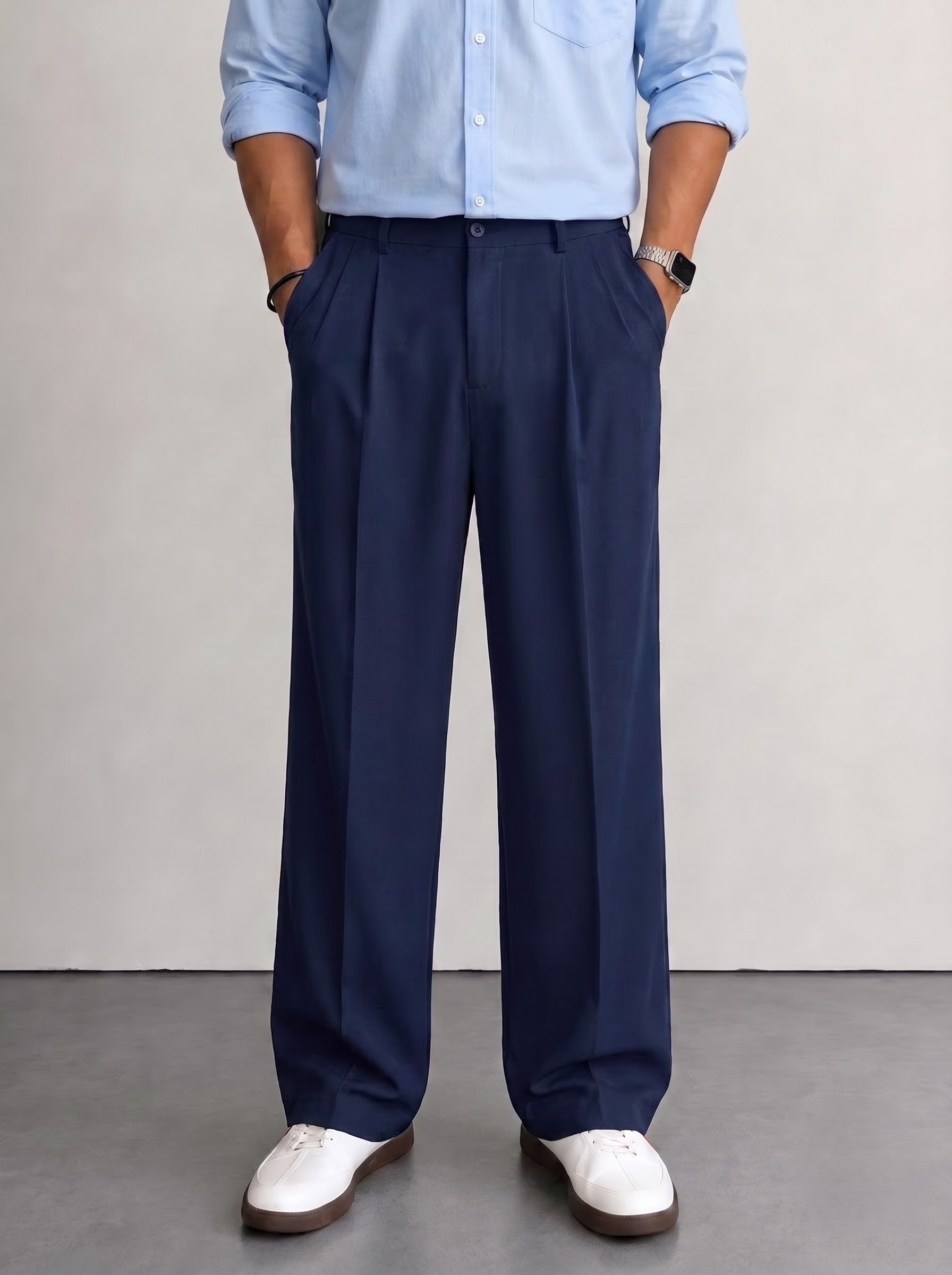 Blue Korean Pants