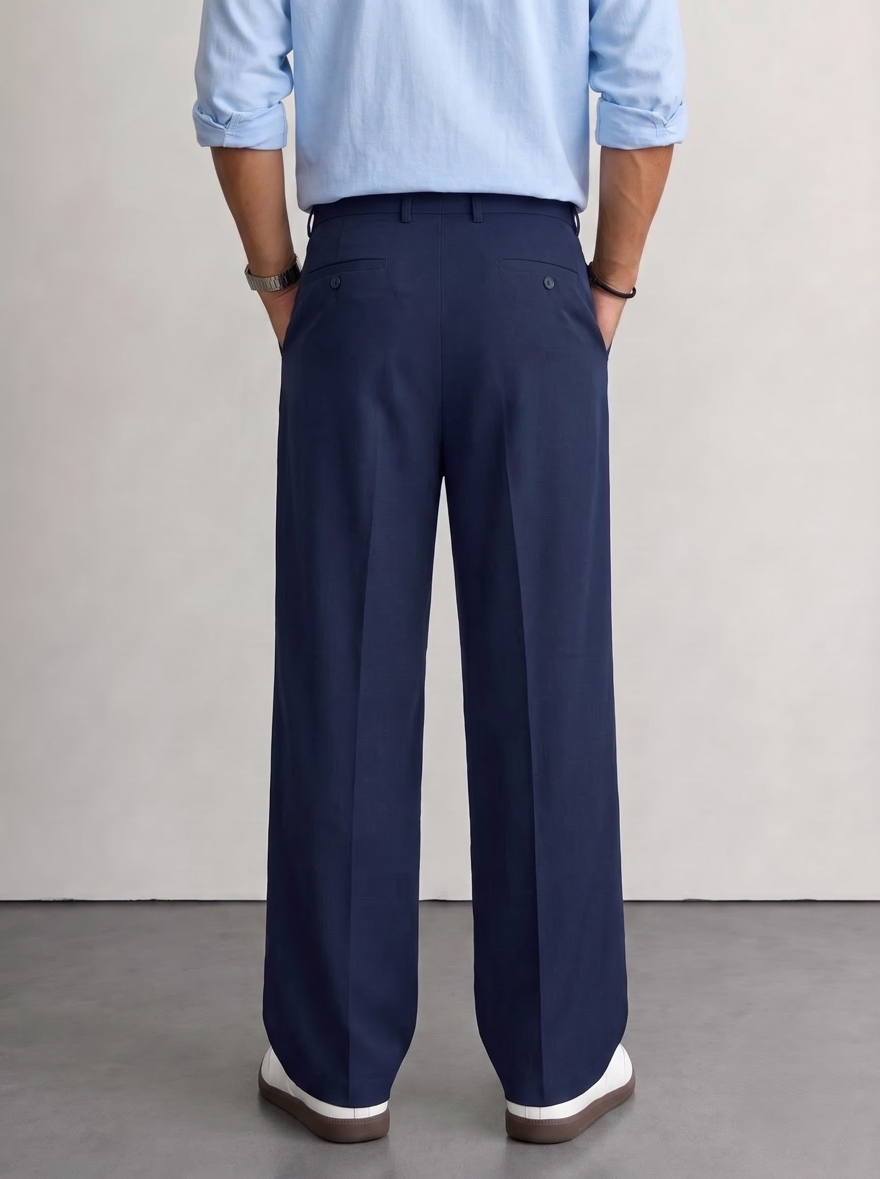 Blue Korean Pants