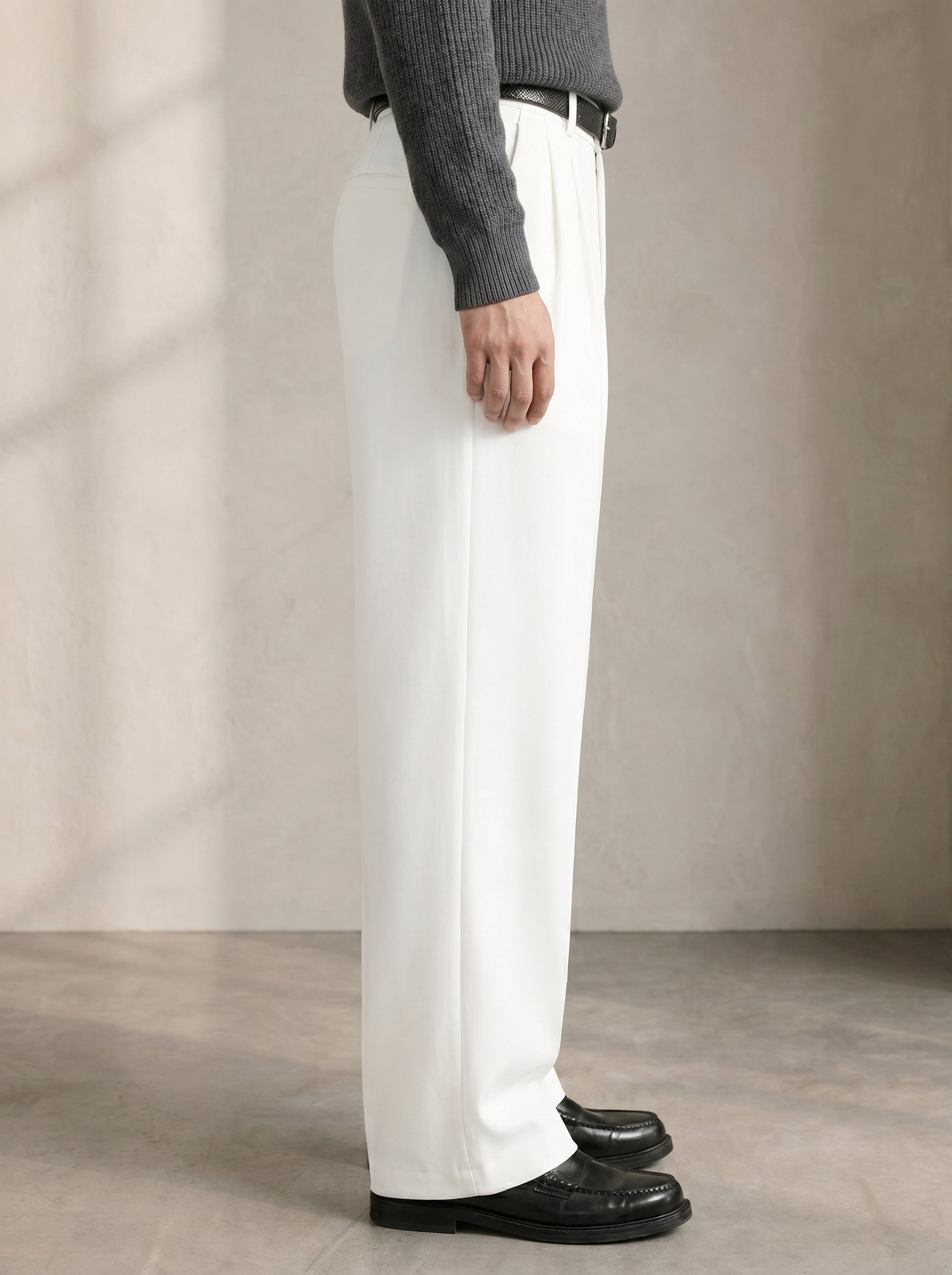White Korean Pants