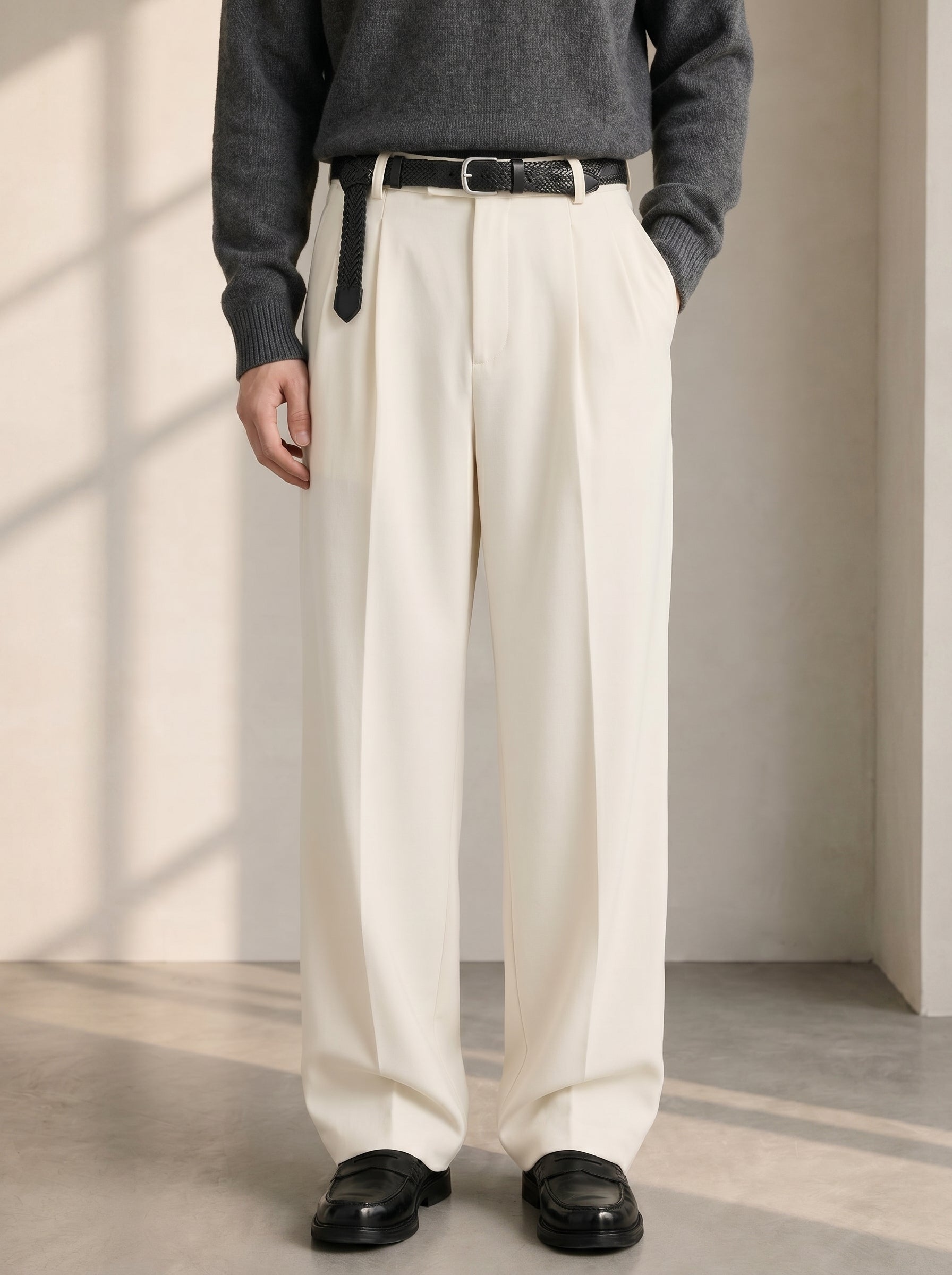 Off White Korean Pants