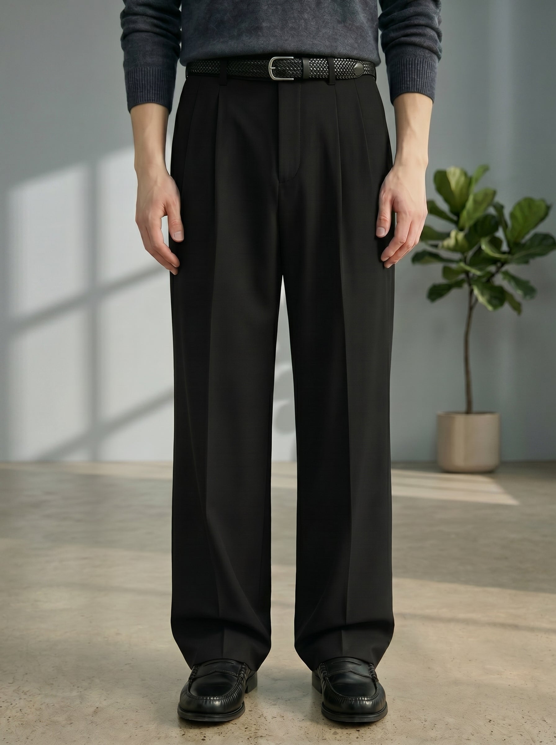 Black Korean Pants