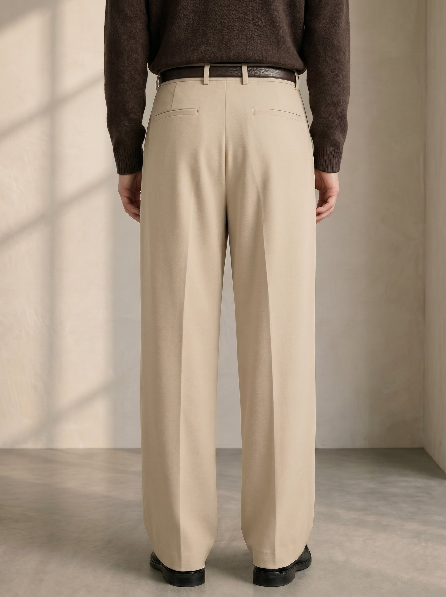 Beige Korean Pants