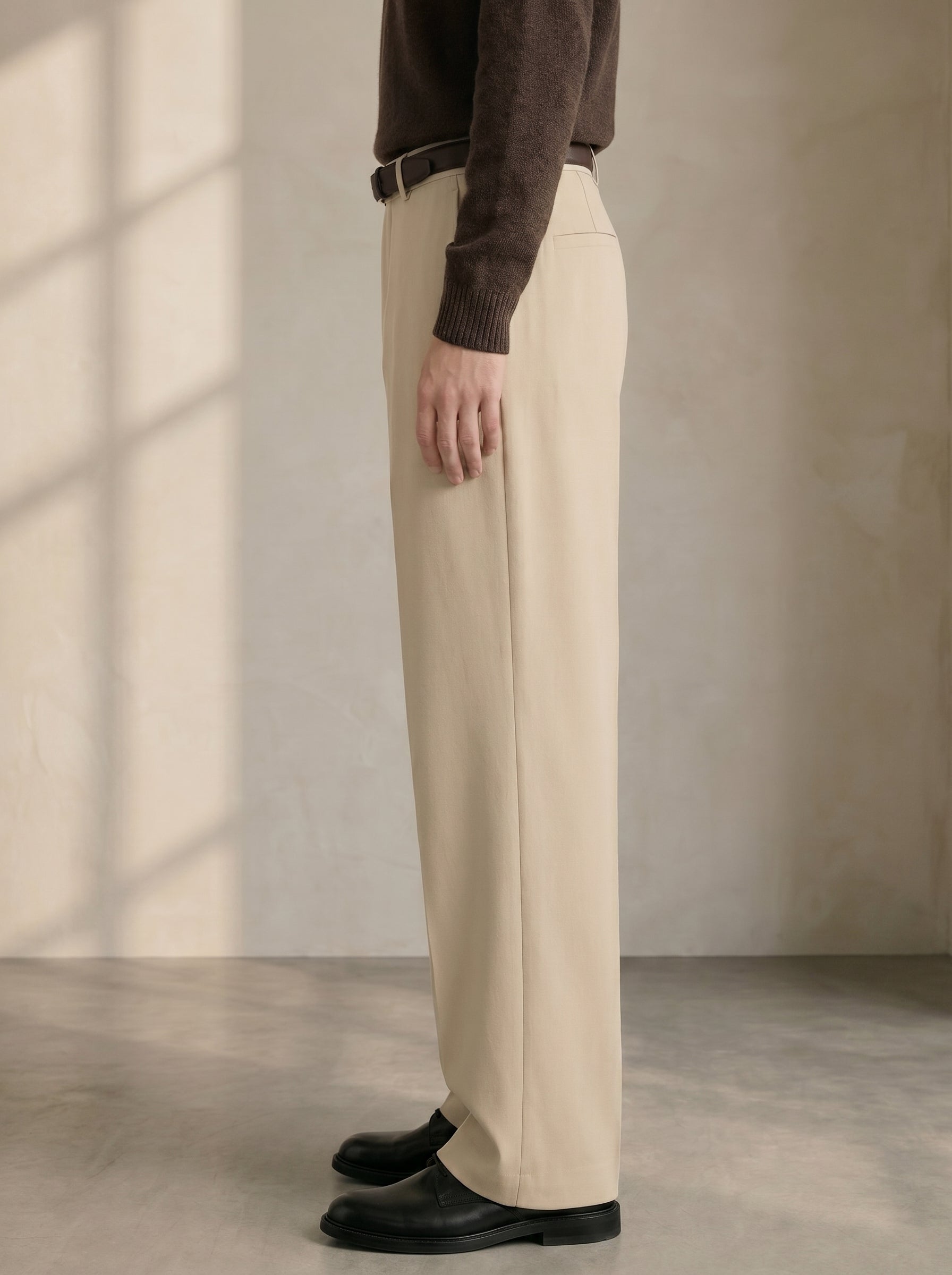 Beige Korean Pants