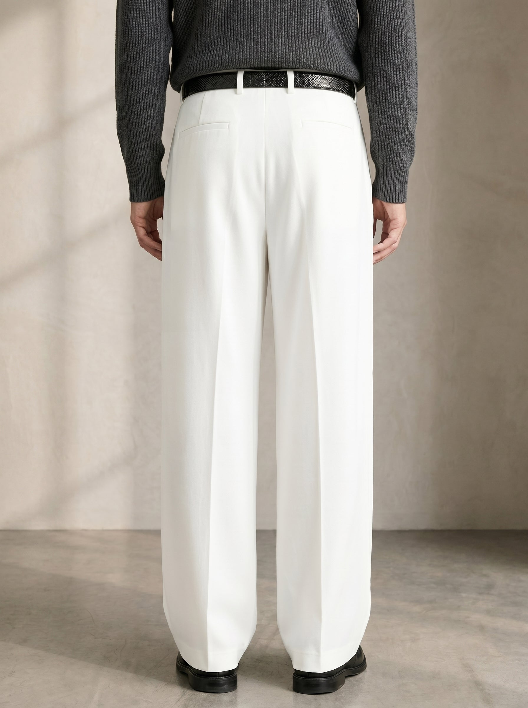 White Korean Pants