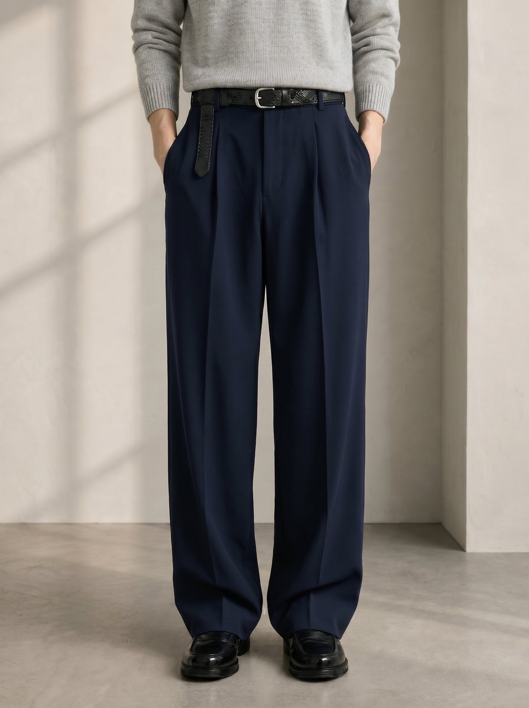 Blue Korean Pants