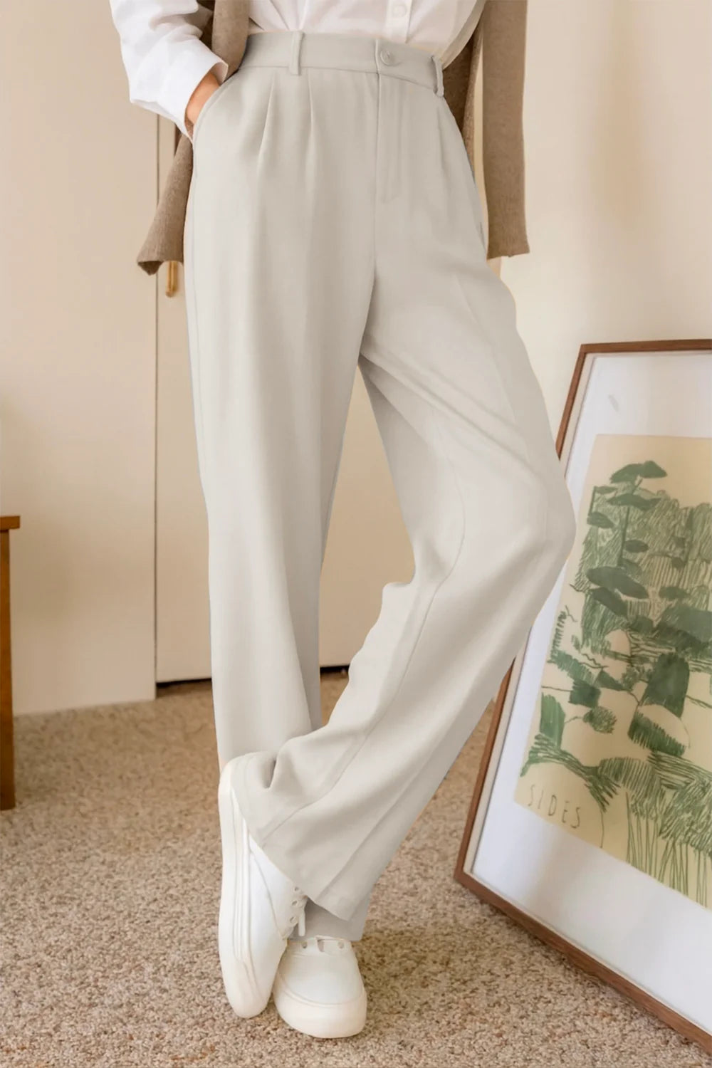 Off White Korean Pants