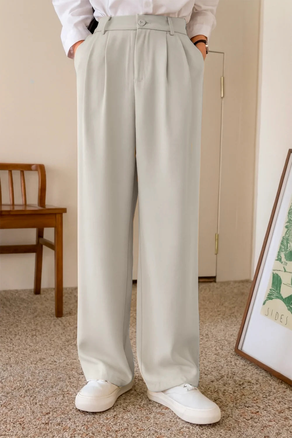 Off White Korean Pants